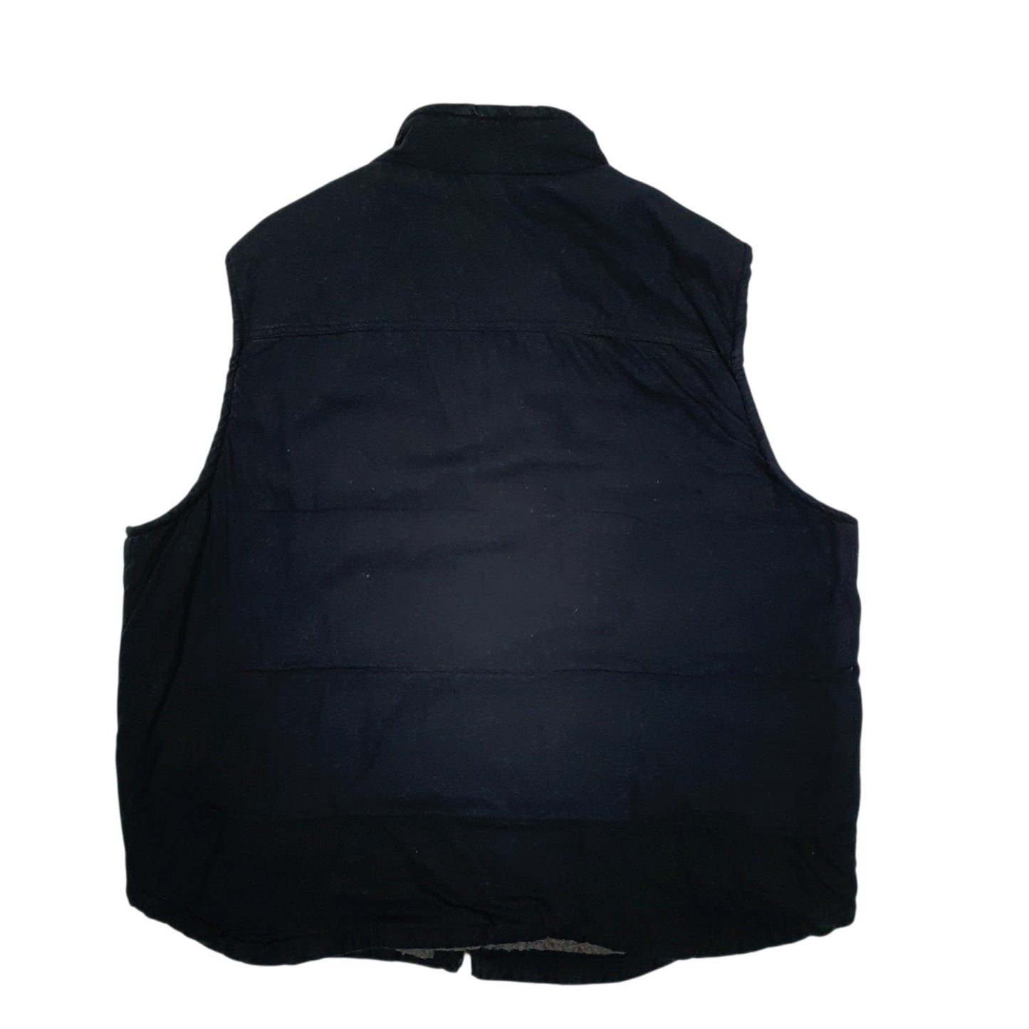 Mens Navy Lee Sherpa Lined Vest Bodywarmer  Coat