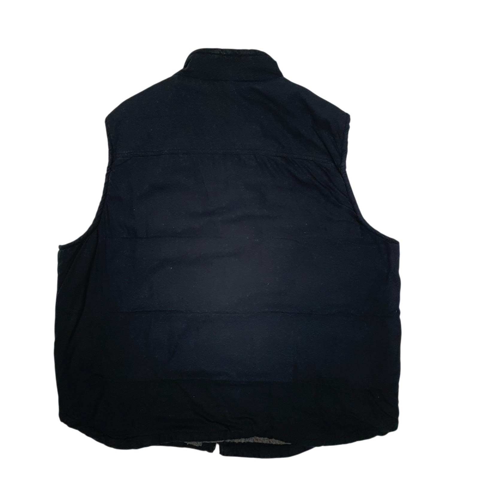 Mens Navy Lee Sherpa Lined Vest Bodywarmer  Coat