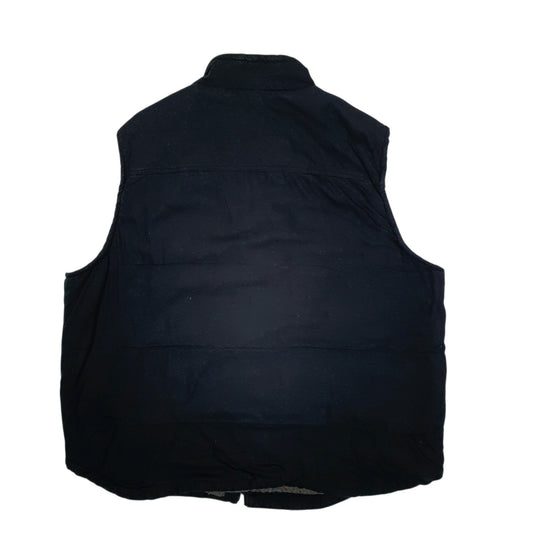 Mens Navy Lee Sherpa Lined Vest Bodywarmer  Coat