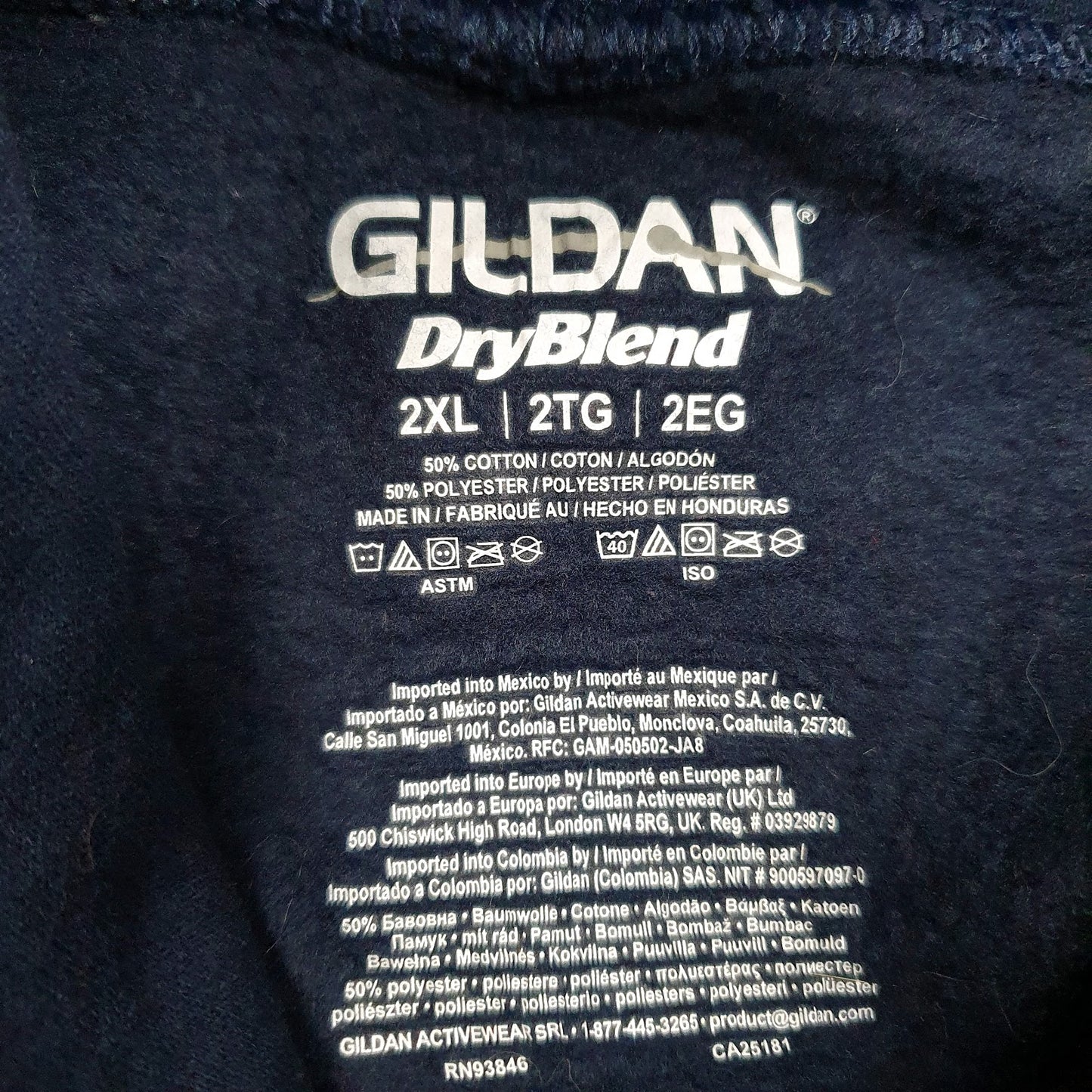 Mens Navy Gildan NFL Hoodie Jumper