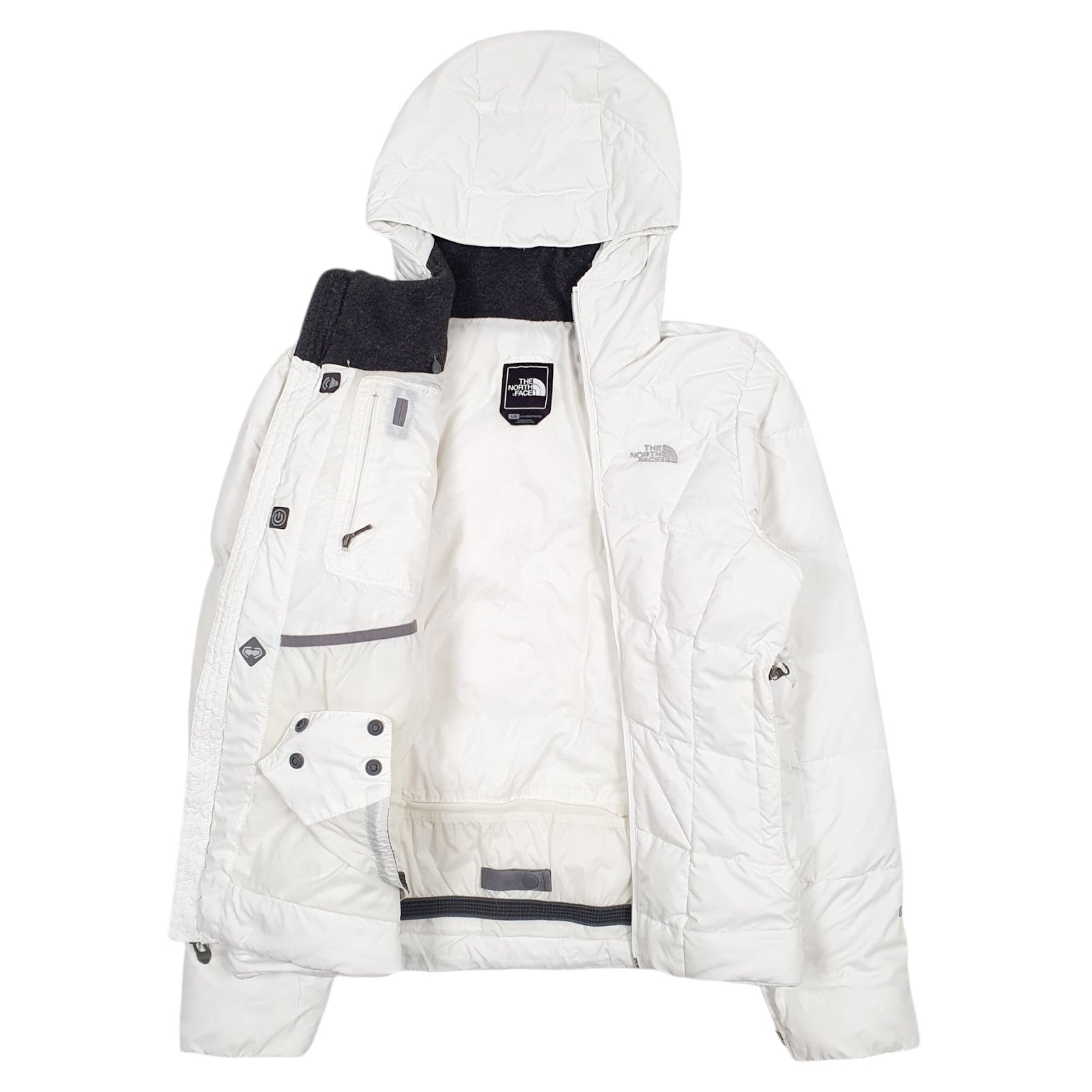 Womens White The North Face  Hoodie Coat