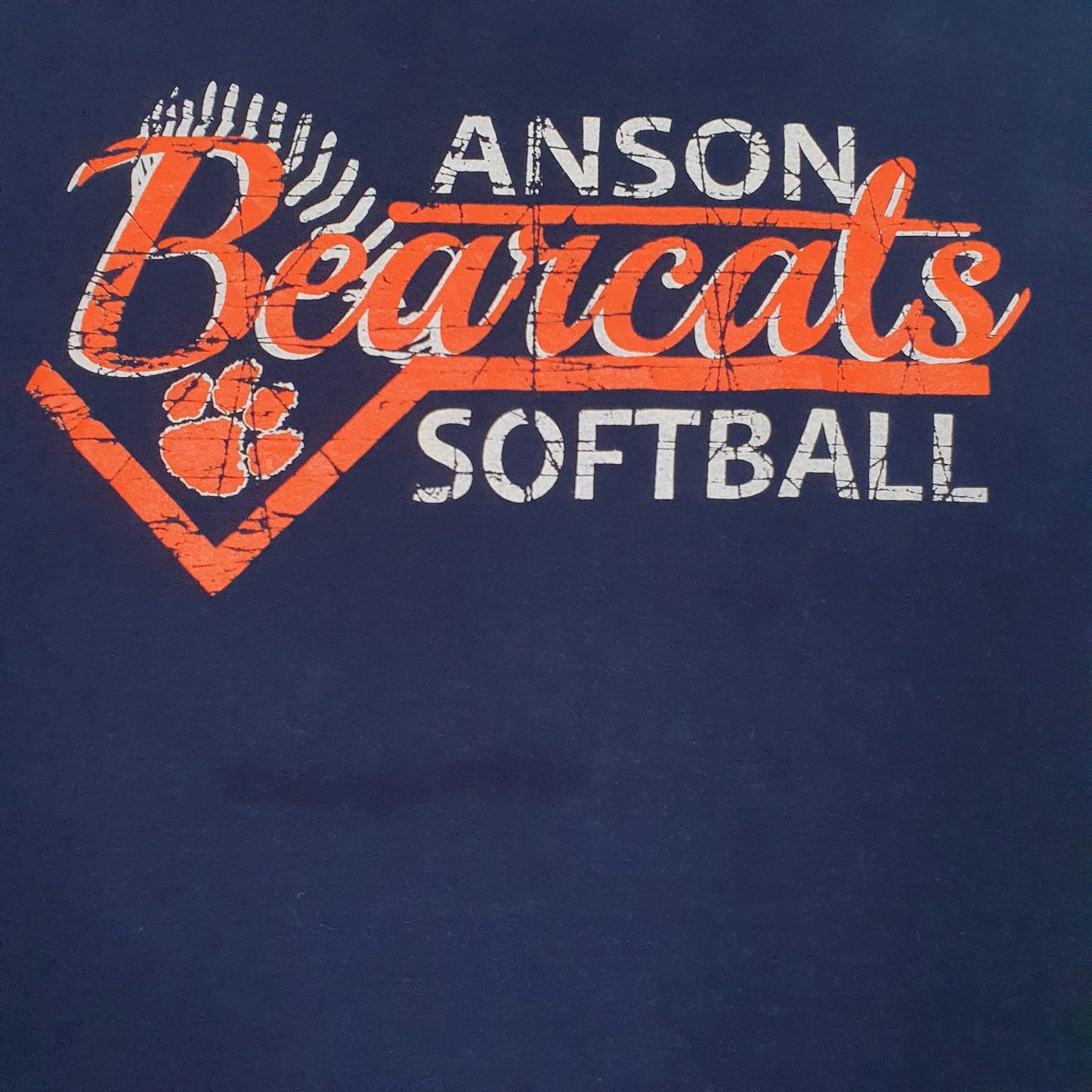 Mens Navy Fruit Of The Loom Anson Bearcats Softball  T Shirt