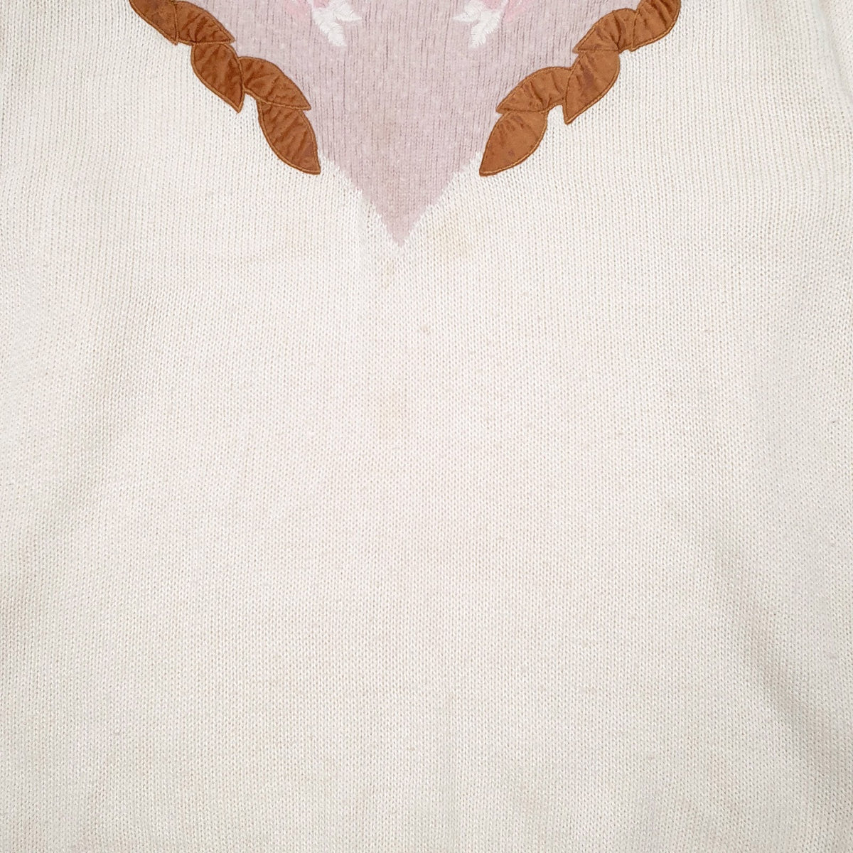 Mens Cream Unbranded  Crewneck Jumper