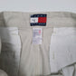 Mens Cream Tommy Hilfiger Double Pleated Vintage 90s  Trousers