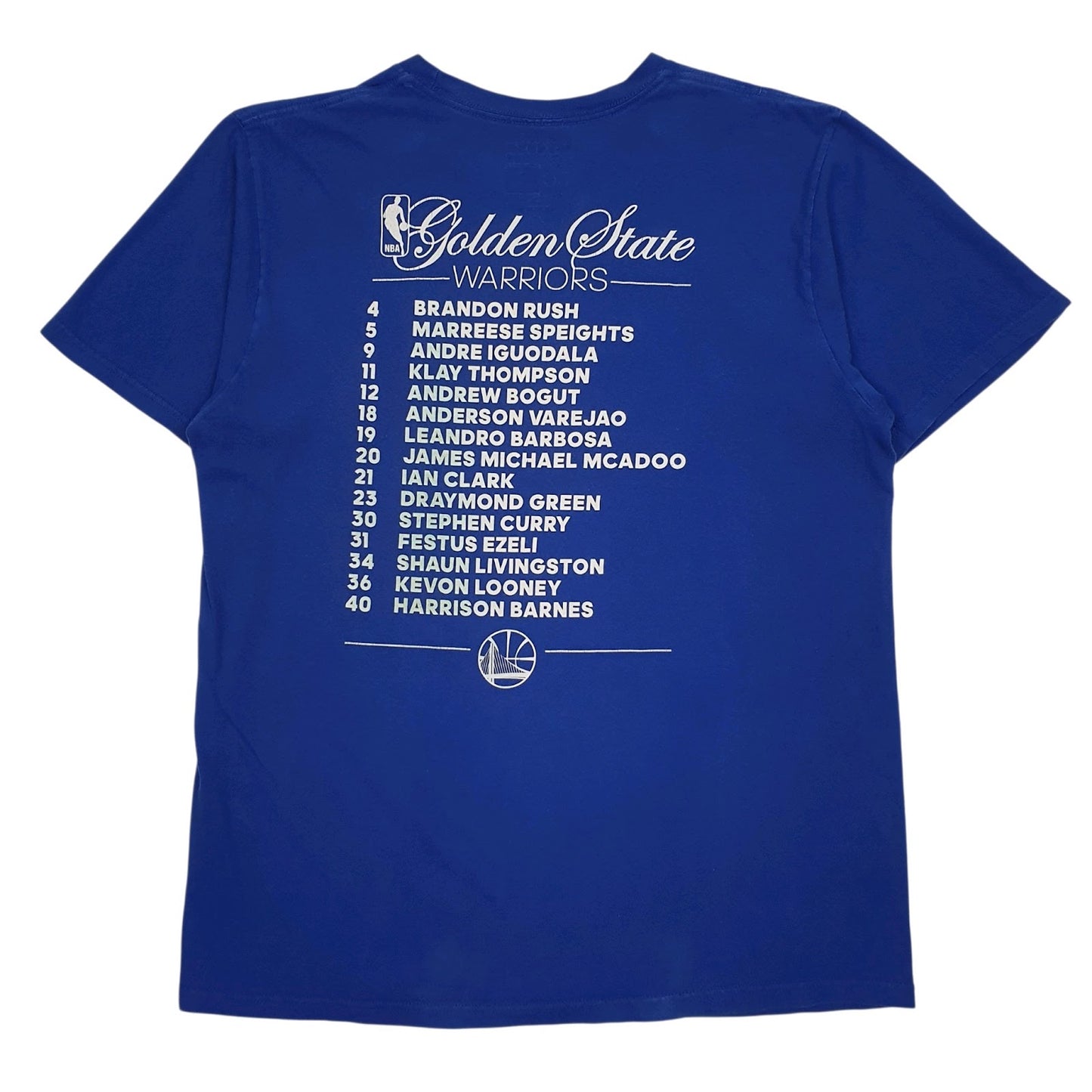 Mens Blue Adidas NBA Golden State Warriors  T Shirt