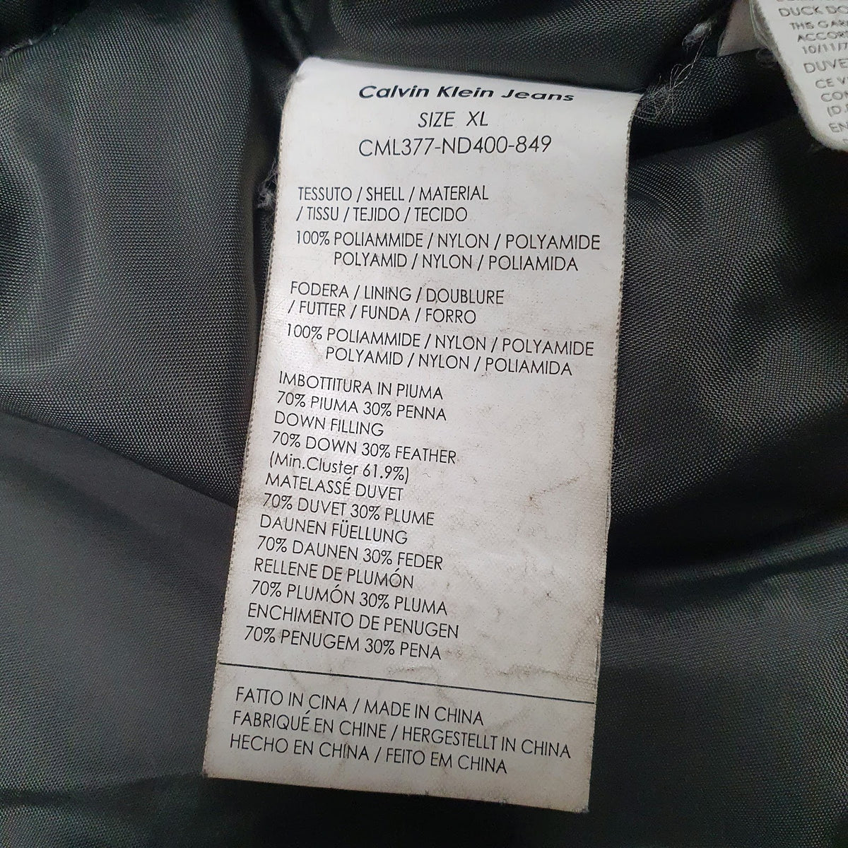 Womens Grey Calvin Klein Padded  Coat