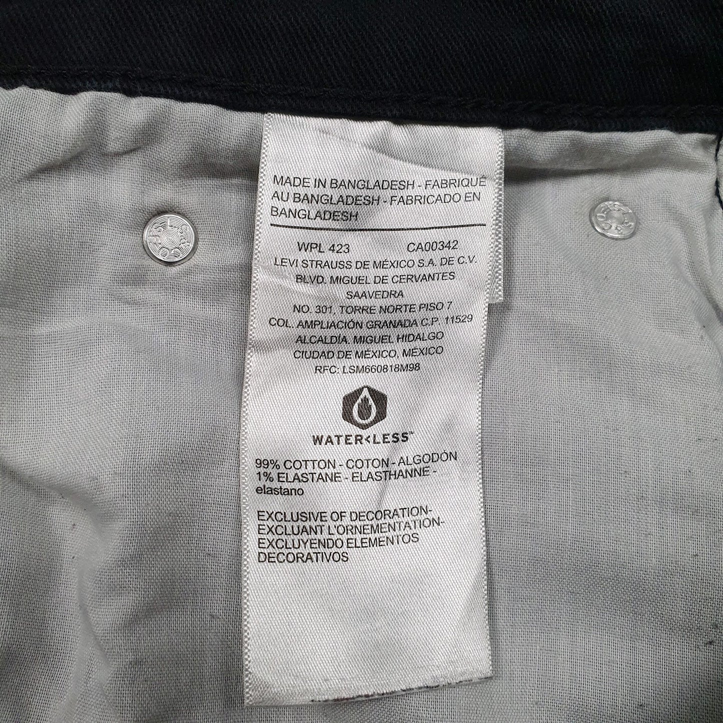 Mens Black Levis   Jeans