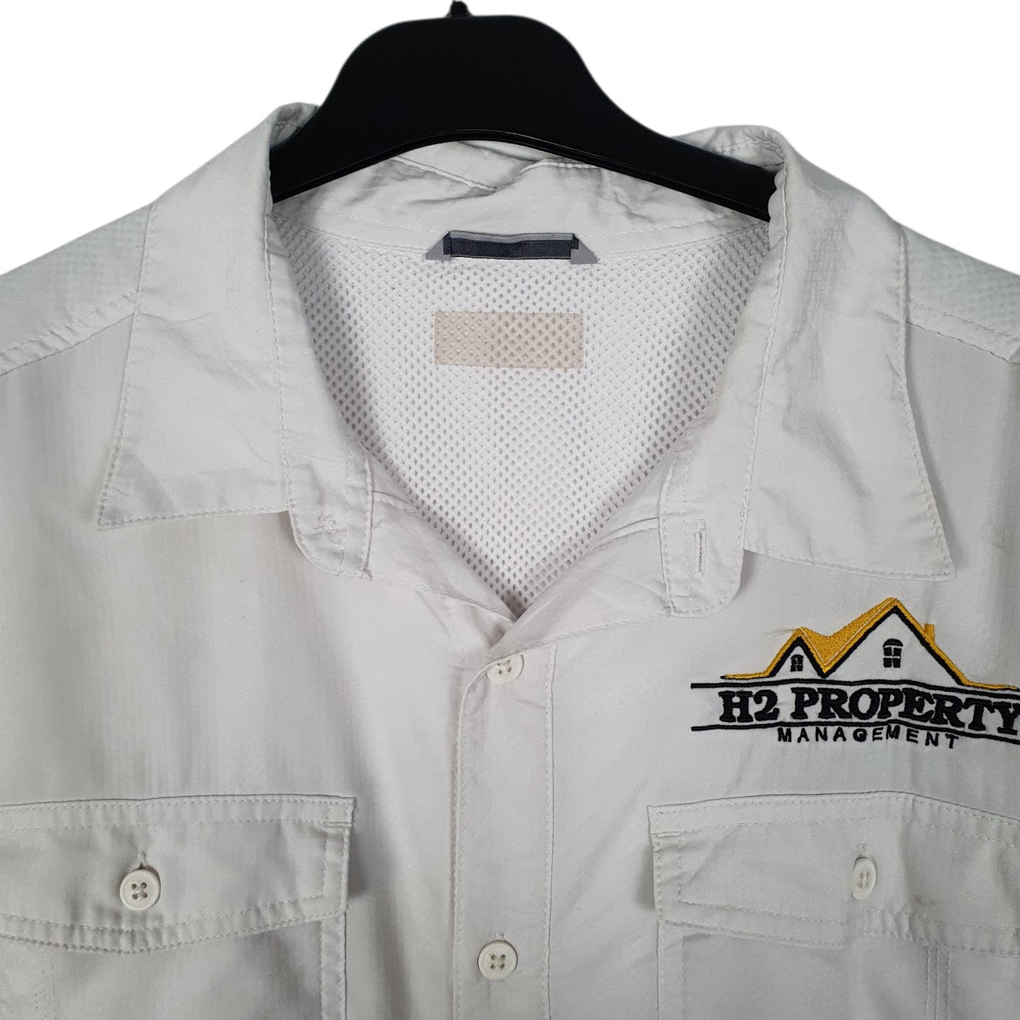 Mens White Columbia Sportswear Company Omni Shade  Shirt