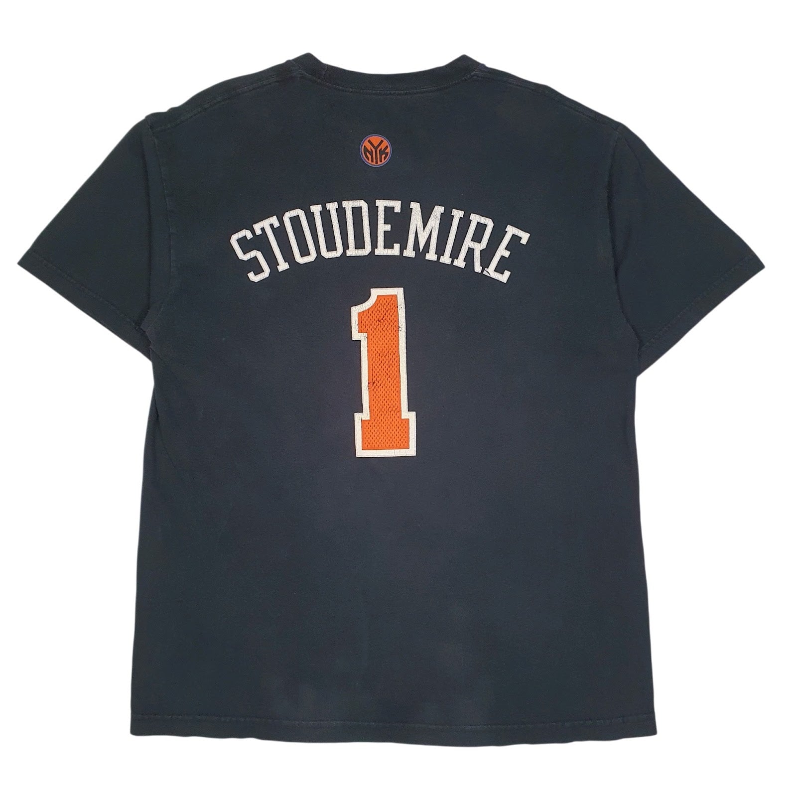 Mens Black Adidas NBA New York Knicks Stoudemire  T Shirt