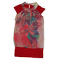 Womens Red Unbranded Chiffon Sleeveless Dress