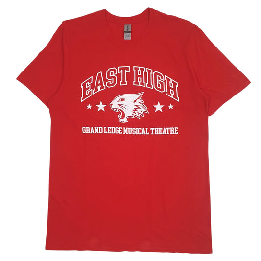 Mens Red Gildan East High Short Sleeve T Shirt