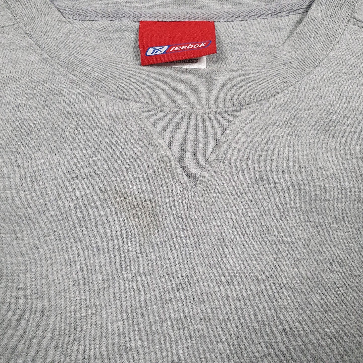 Mens Grey Reebok Baggy Crewneck Jumper