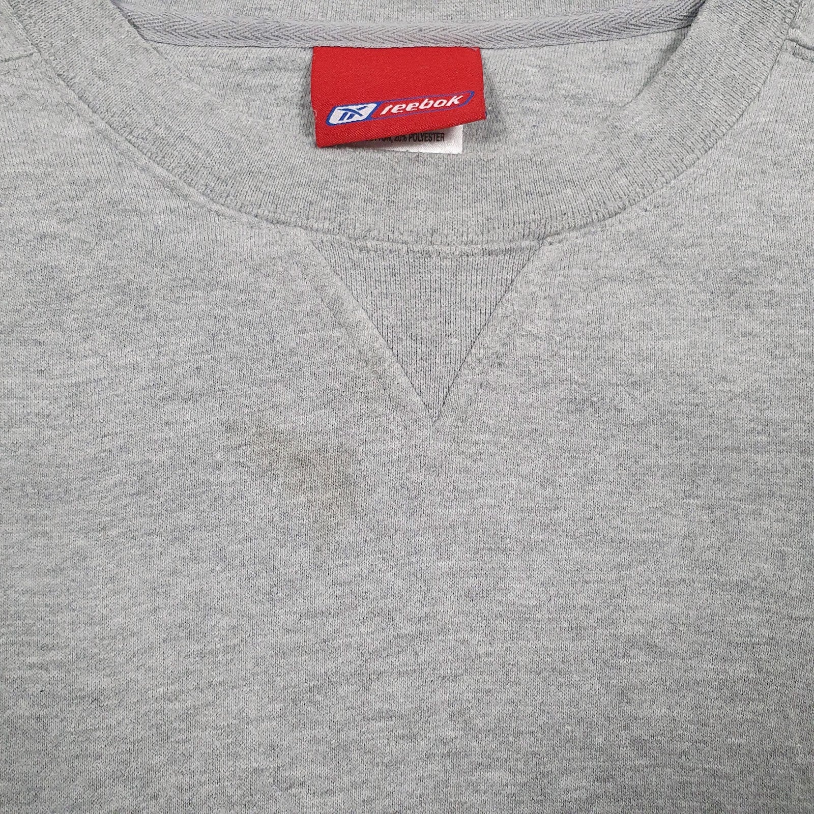 Mens Grey Reebok Baggy Crewneck Jumper