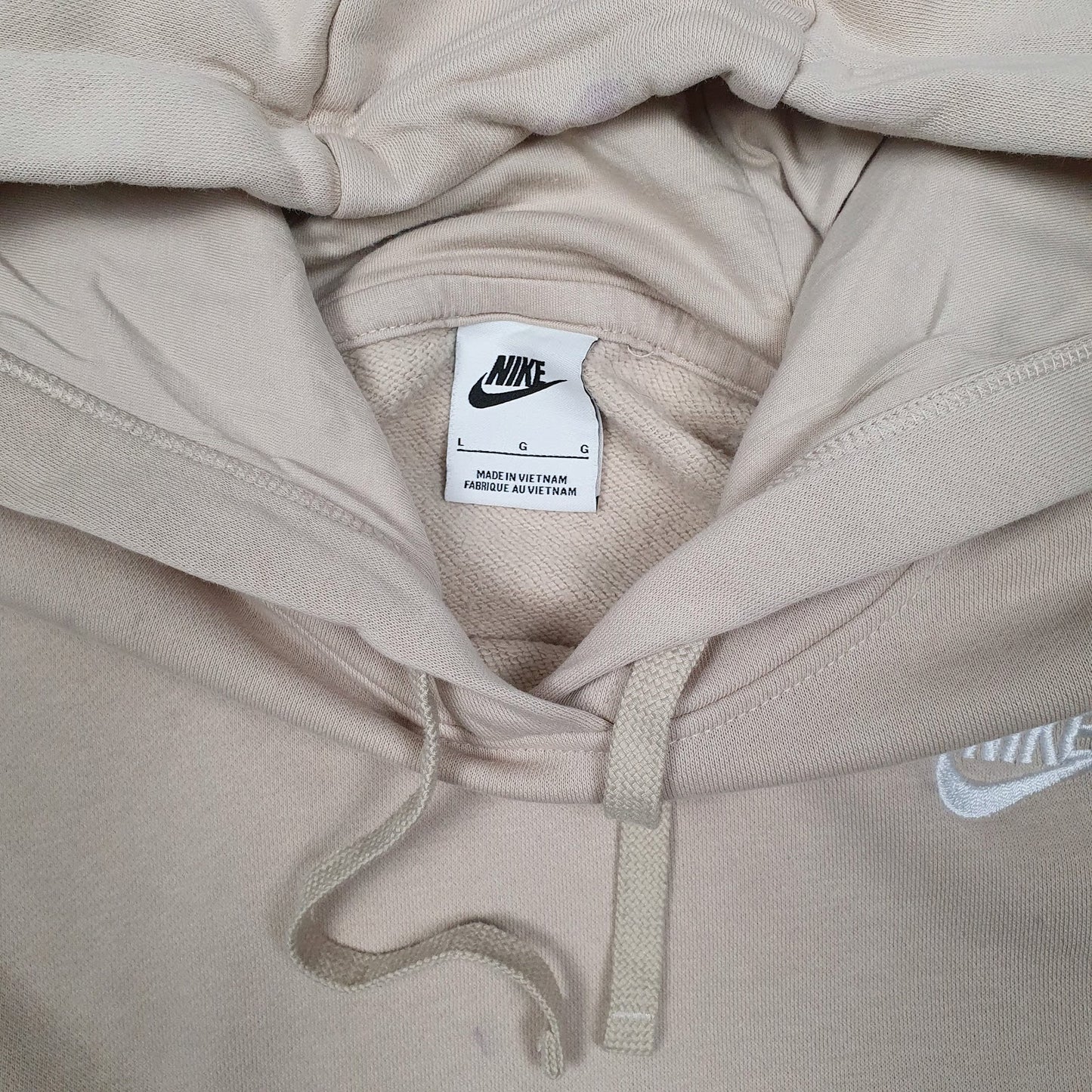 Womens Beige Nike  Hoodie Jumper