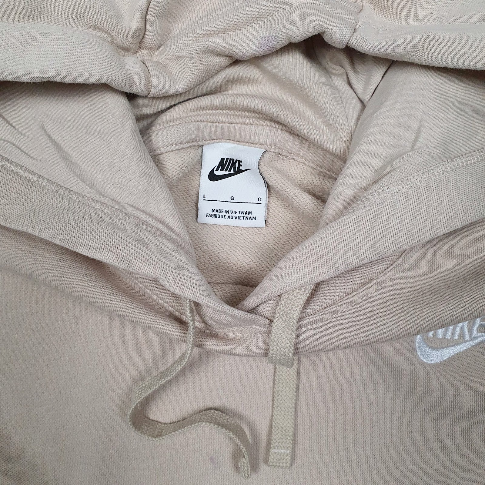 Womens Beige Nike  Hoodie Jumper