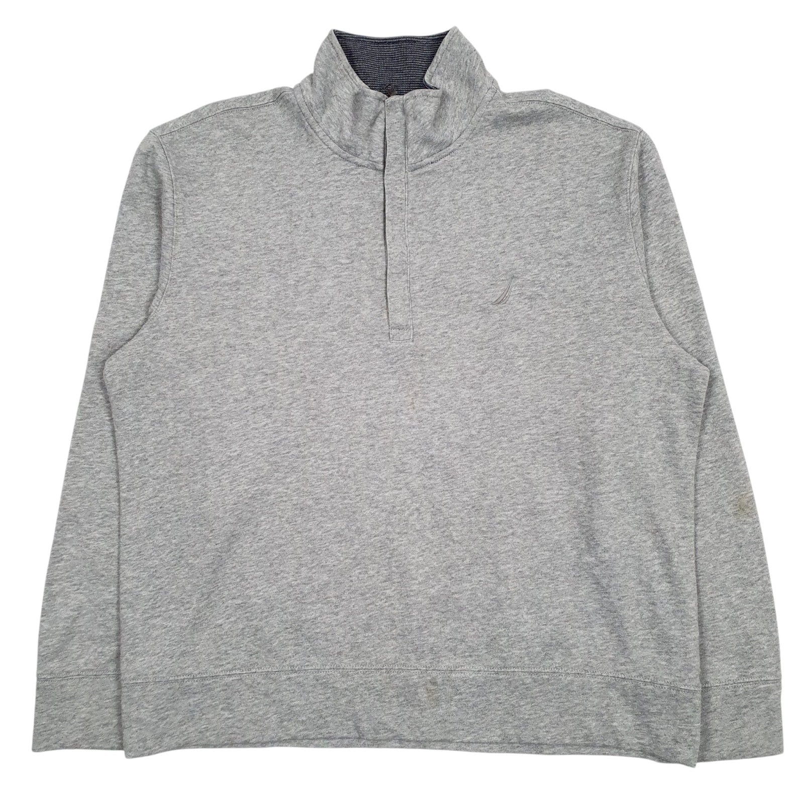 Mens Grey Nautica  Quarter Zip Jumper