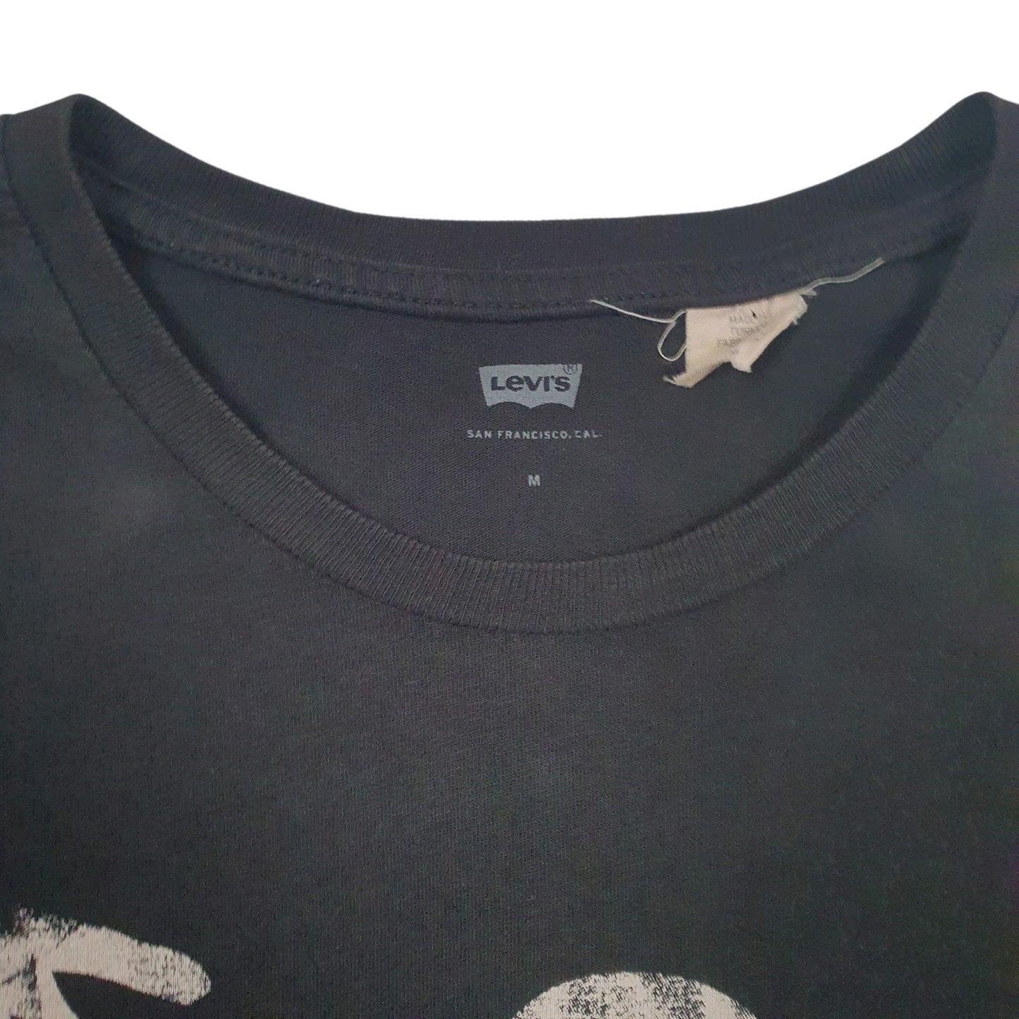 Mens Black Levis   T Shirt