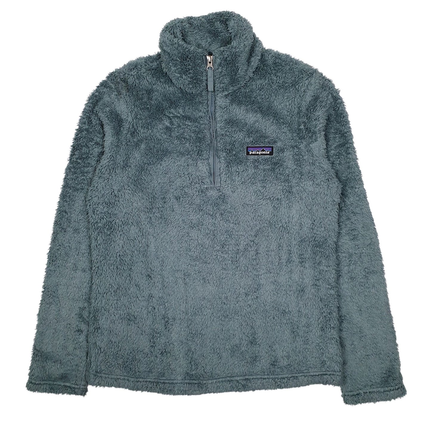 Womens Blue Patagonia Los Gatos Fluffy Quarter Zip Jumper