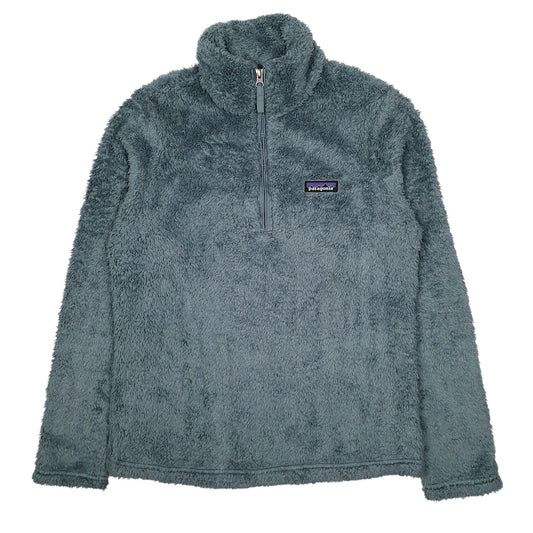 Womens Blue Patagonia Los Gatos Fluffy Quarter Zip Jumper