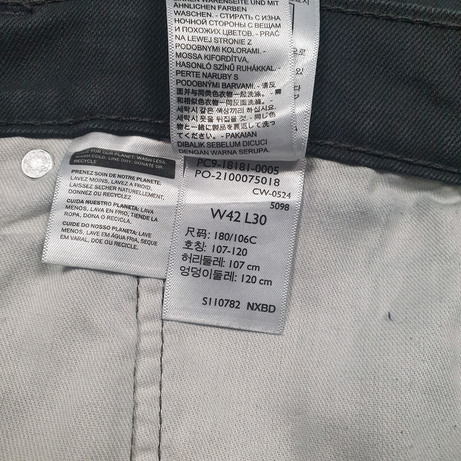 Mens Black Levis   Jeans