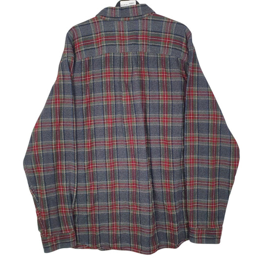 Mens Grey L.L.Bean Flannel  Shirt