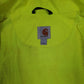 Mens Yellow Carhartt Hi Vis Worksite Saftey  Coat