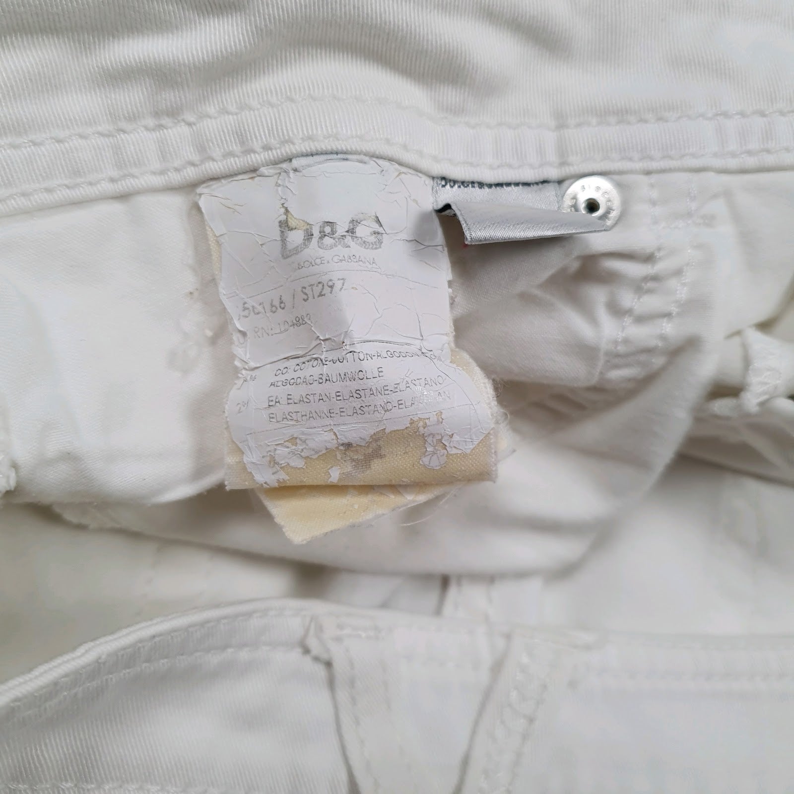 Womens White Dolce & Gabbana   Jeans