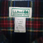 Mens Black L.L.Bean Flannel  Shirt