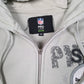 Mens Grey NFL Pittsburgh Steelers Full Zip Jumper