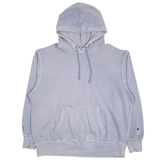 Mens Blue Champion  Hoodie Jumper