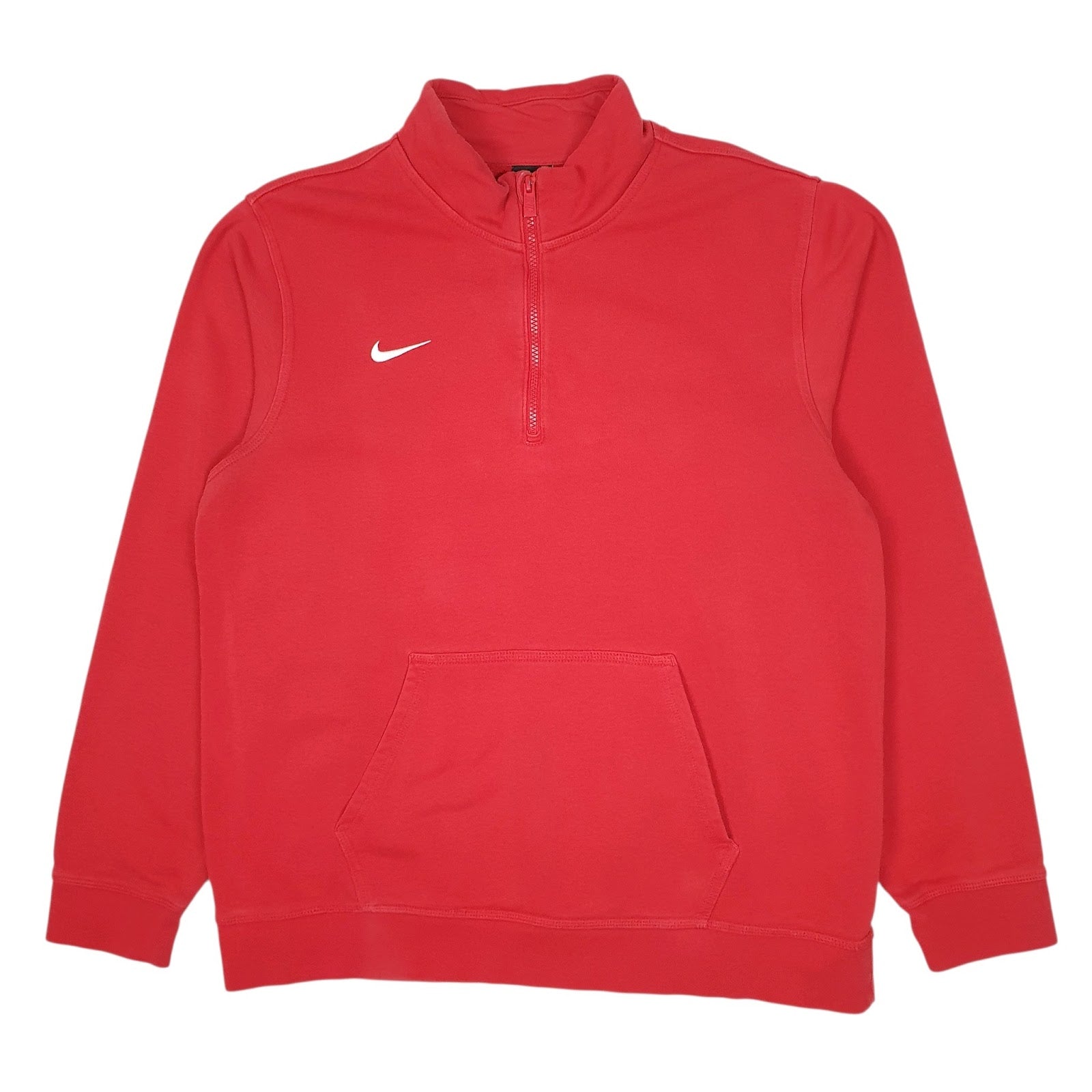 Mens Red Nike  Quarter Zip Jumper