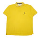 Mens Yellow Nautica  Short Sleeve Polo Shirt