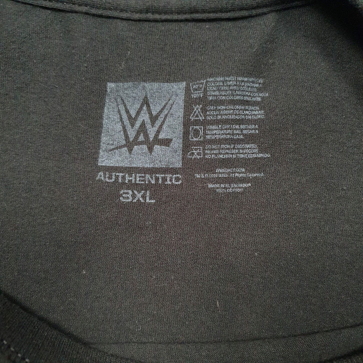 Mens Black WWE   T Shirt