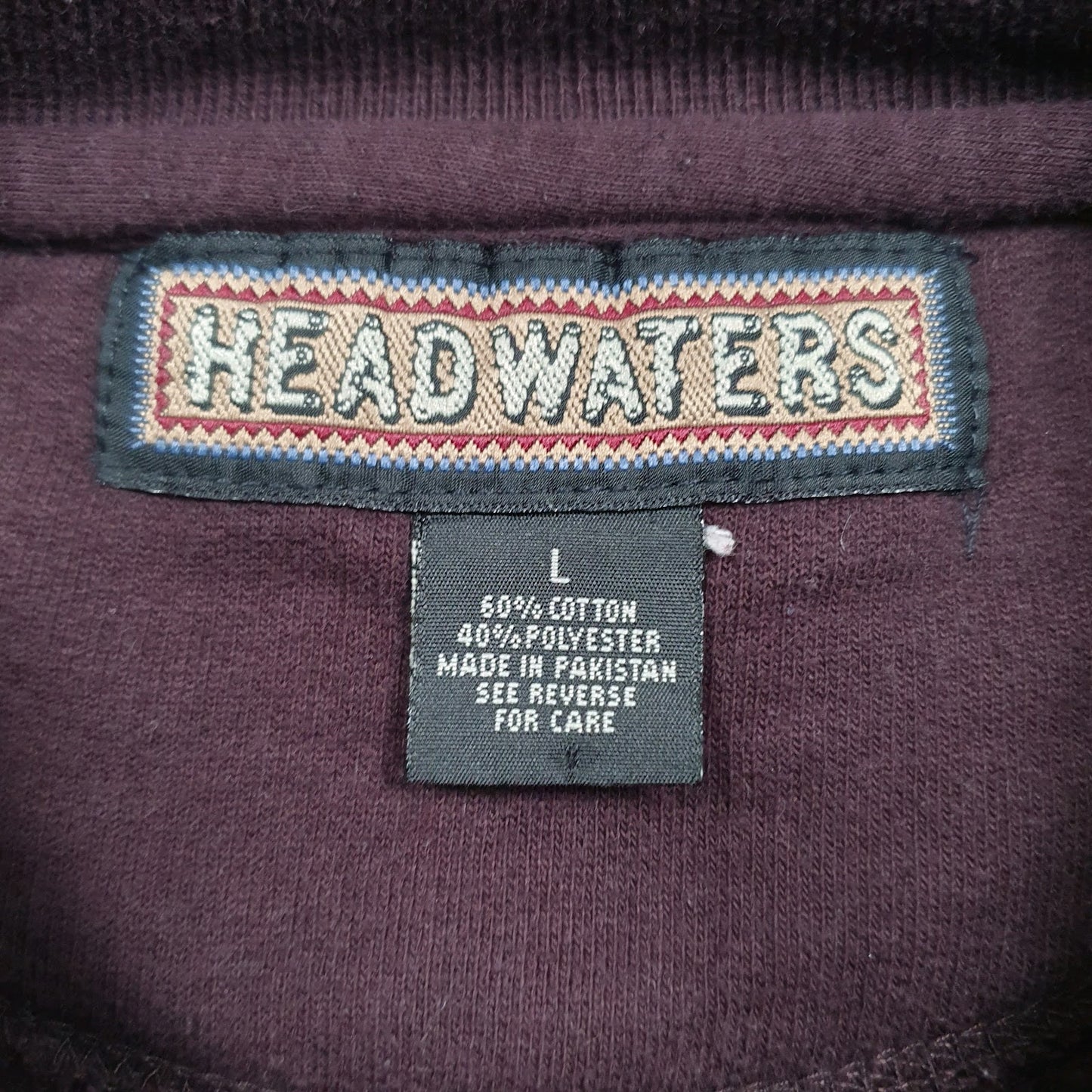 Mens Burgundy Head Waters Graphic Crewneck Jumper