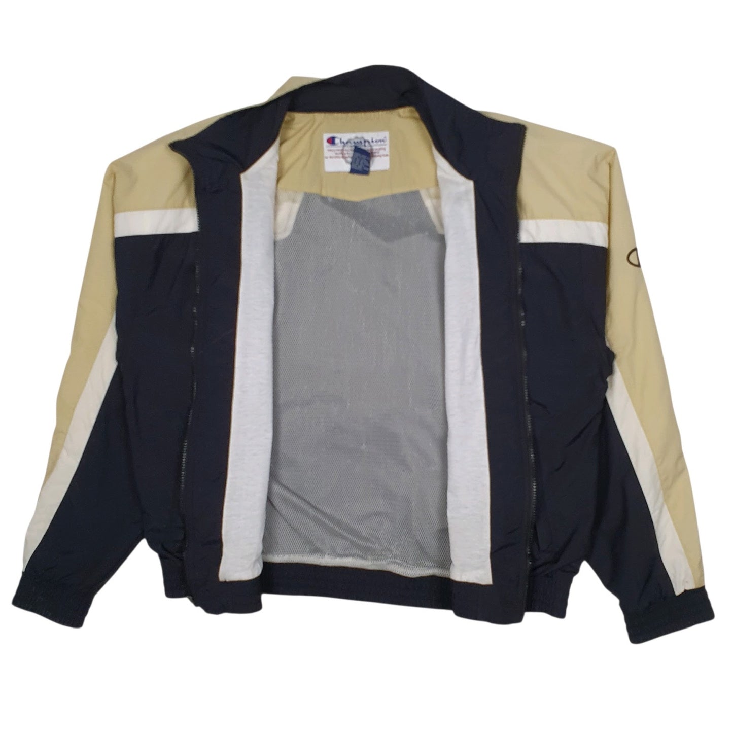 Mens Black Champion Vintage 00s Full Zip Coat