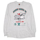 Mens Grey Fruit Of The Loom Vintage 90s Long Sleeve T Shirt