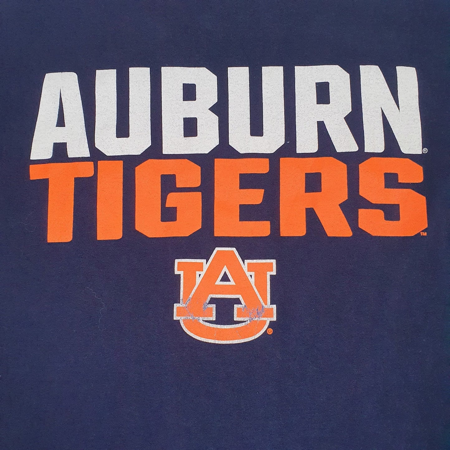 Mens Navy Hanes Auburn Tigers  T Shirt