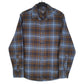 Mens Brown Eddie Bauer Flannel Long Sleeve Shirt