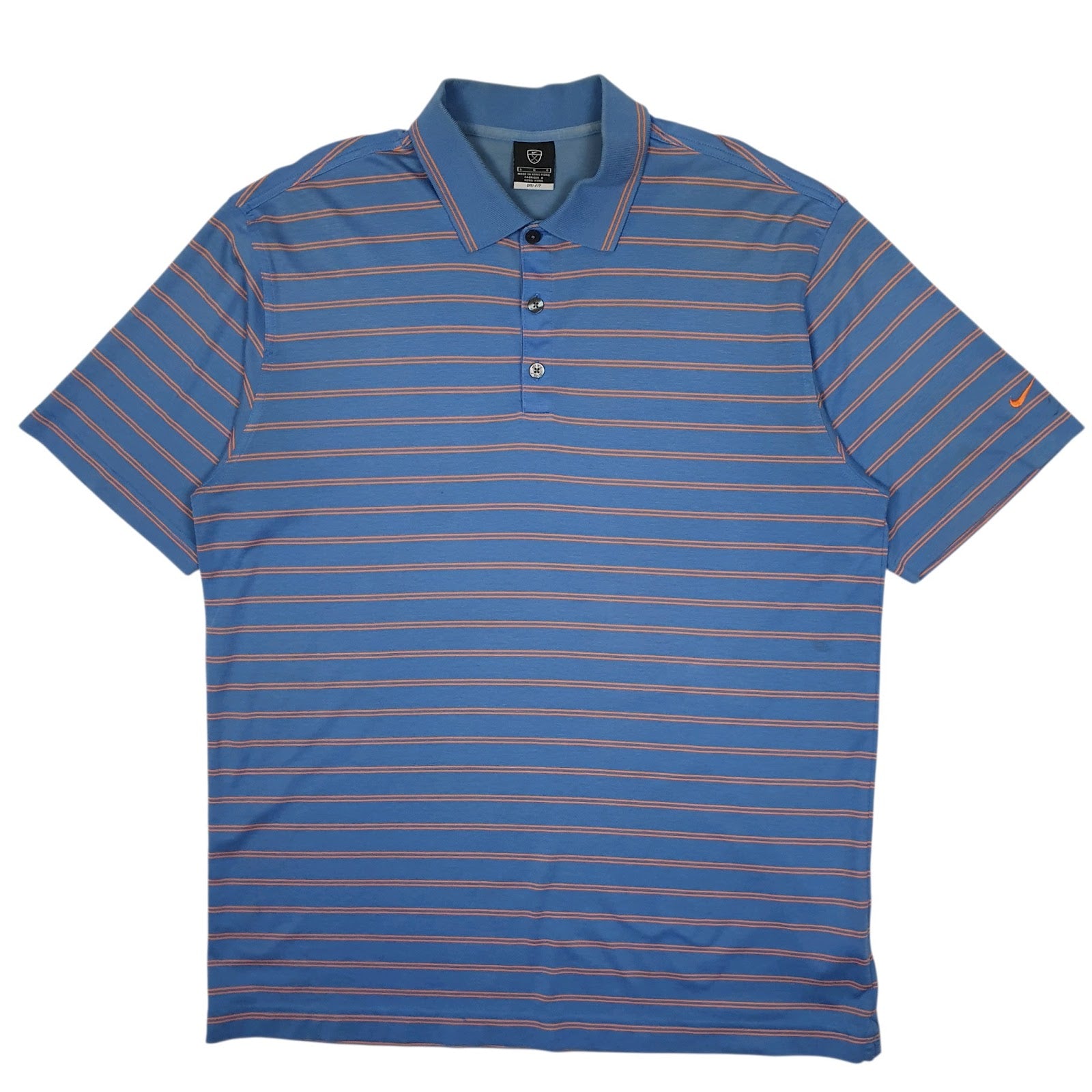 Mens Blue Nike Golf Short Sleeve Polo Shirt