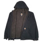 Mens Black Carhartt Shepa Lined Full Zip Jumper