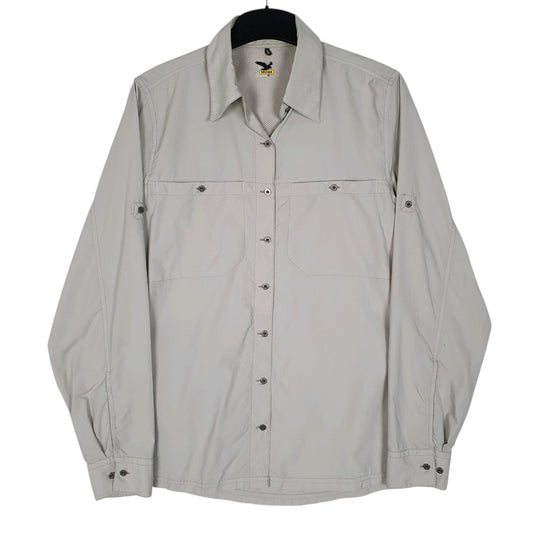Womens Grey Salewa Hiking Walking Long Sleeve Shirt