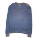 Mens Blue MCS Vintage V Neck Jumper