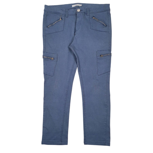 Womens Blue Plaza Italia Capri Cargo Trousers