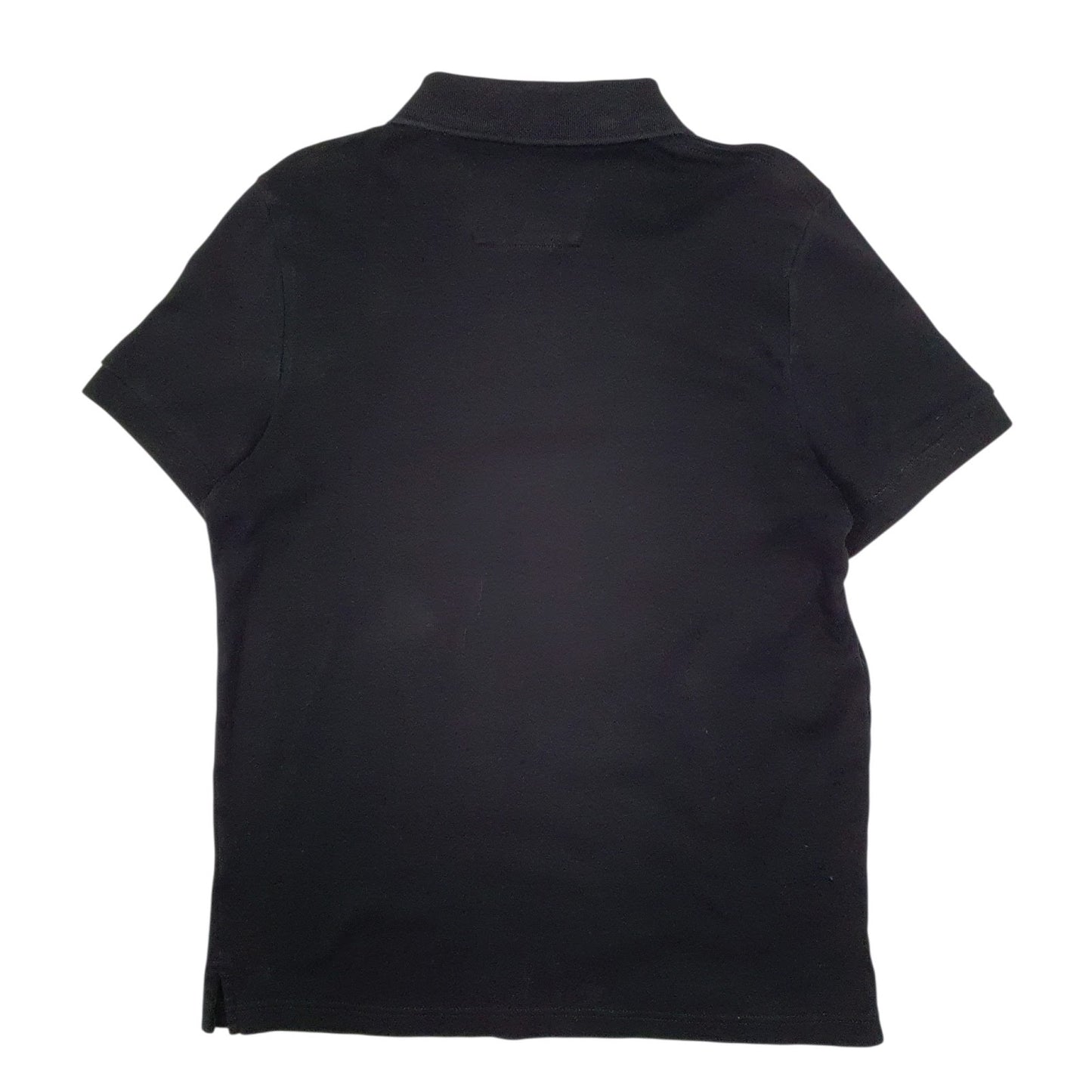 Mens Black Nautica Slim Fit Hoodie Polo Shirt