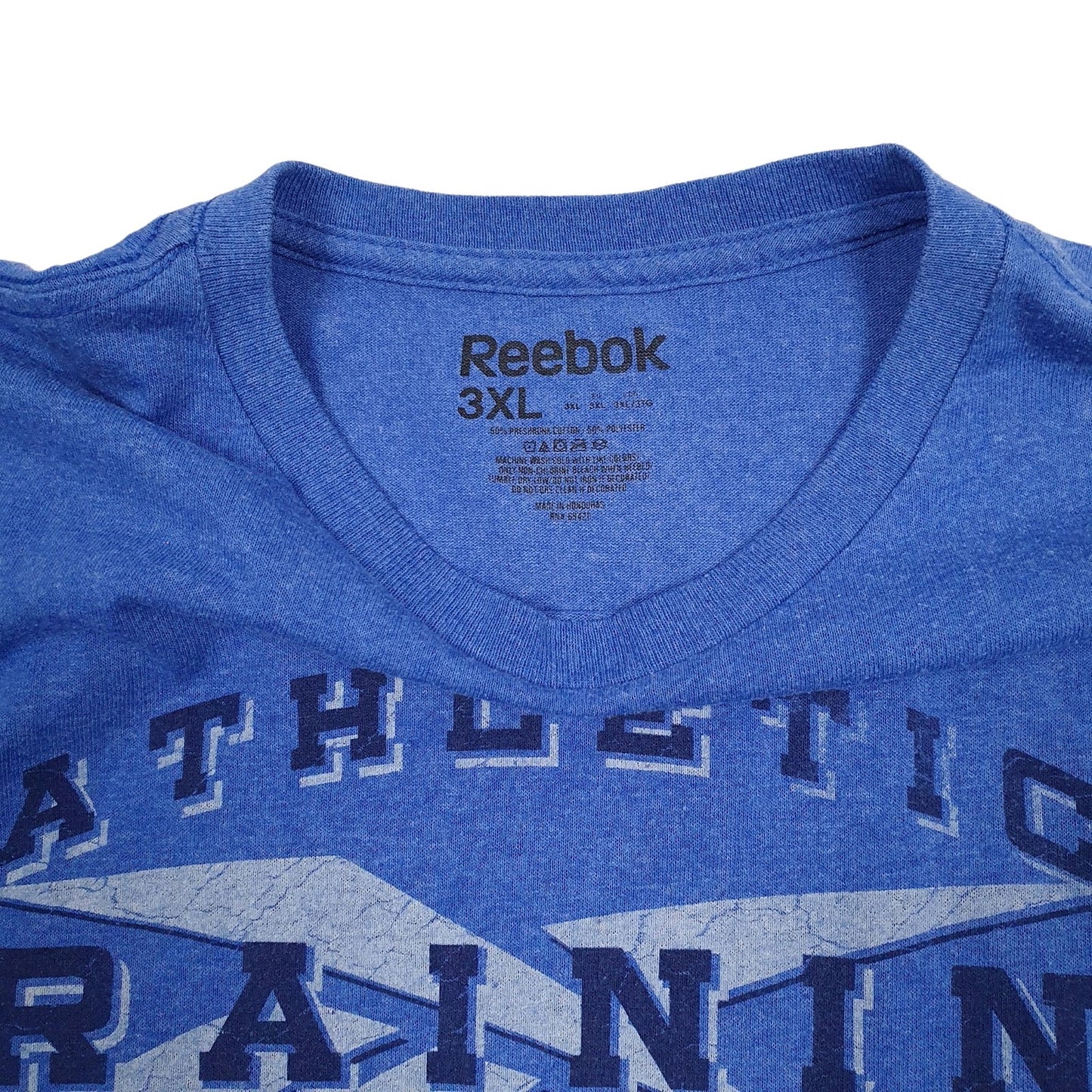 Mens Blue Reebok Athletic Training  T Shirt