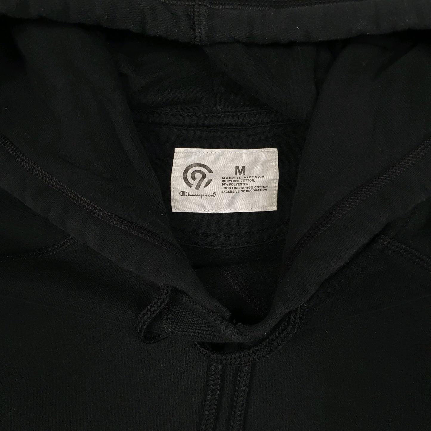 Mens Black Champion  Hoodie Jumper