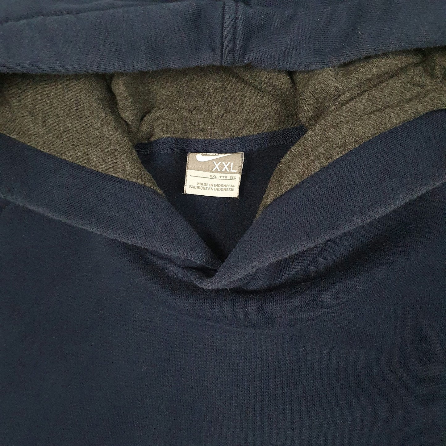Mens Navy Nike Vintage 2000s Hoodie Jumper