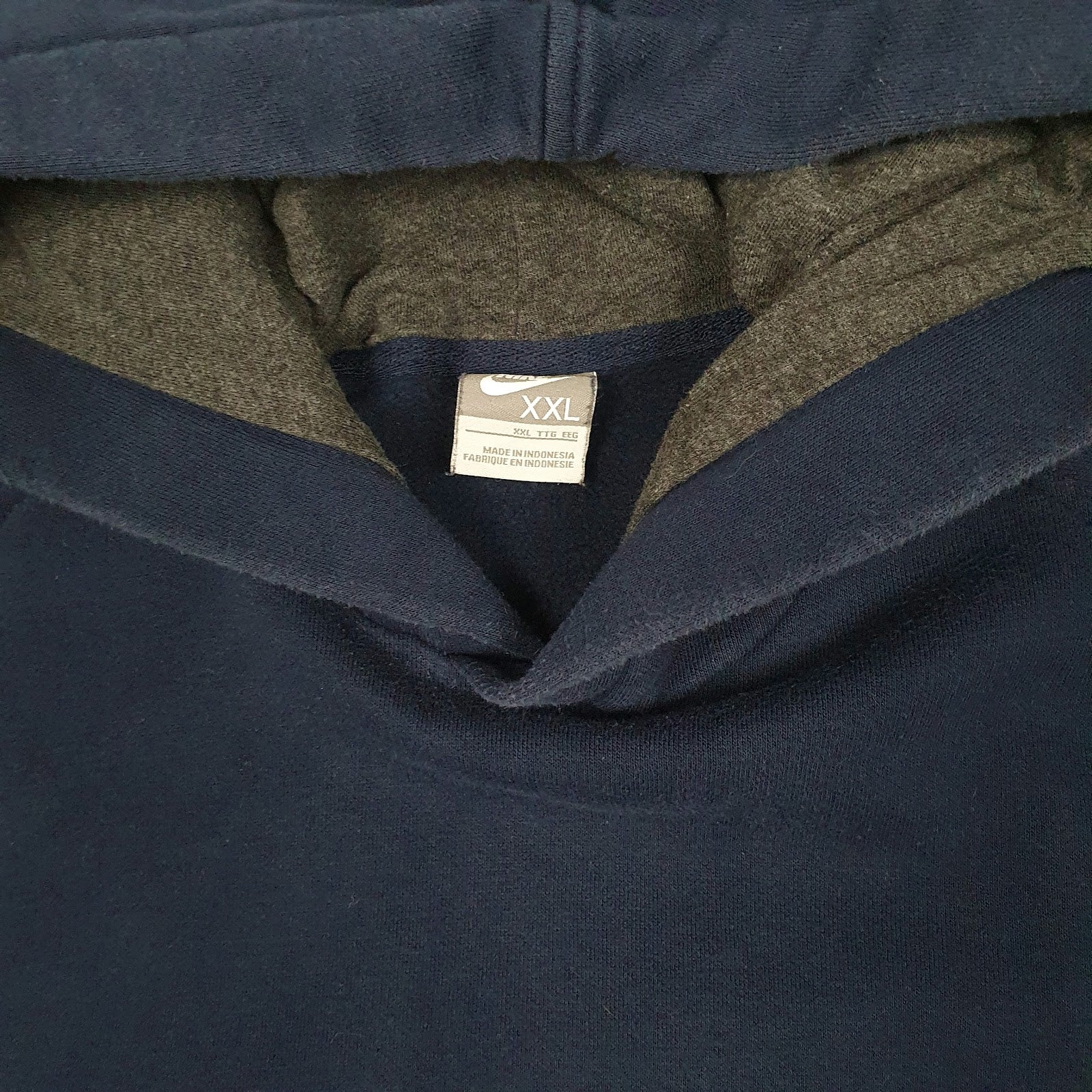 Mens Navy Nike Vintage 2000s Hoodie Jumper