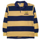 Mens Yellow Barbarian Rugby Michigan Long Sleeve Polo Shirt