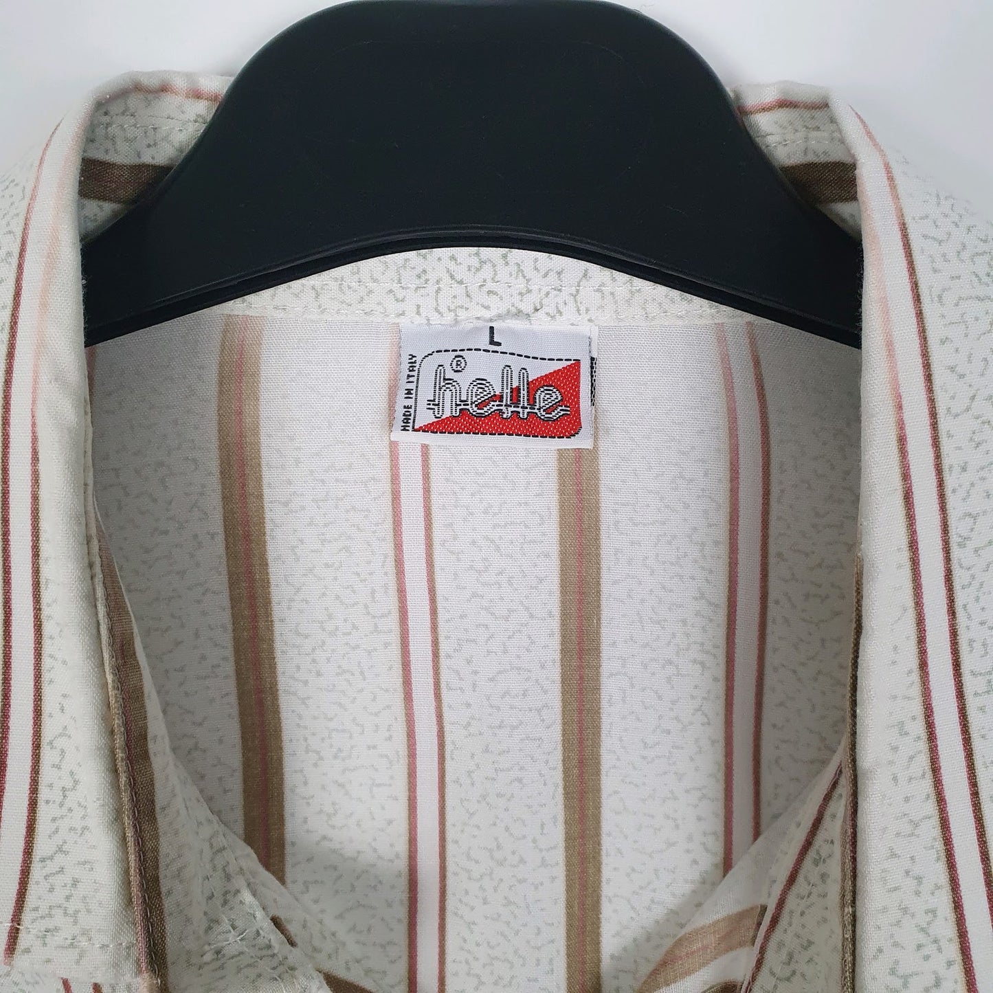 Mens Cream Hette Made In Italy  Shirt
